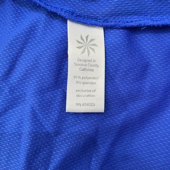 Athleta Wick It Wader Swim Cover Up Hooded Dress Size M Royal Blue - Picture 11 of 11
